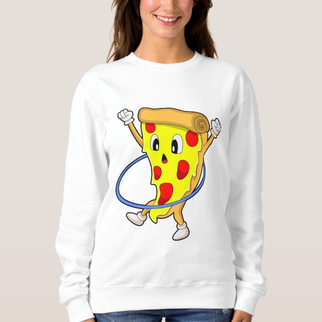 Sudadera Pizza en Fitness con neumáticos Fitness.PNG (Anverso)