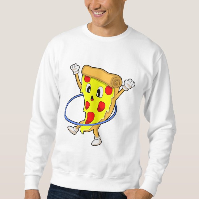 Sudadera Pizza en Fitness con neumáticos Fitness.PNG (Anverso)