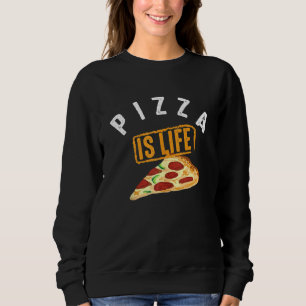Sudadera Pizza Es La Vida Cute Pepperoni Slice