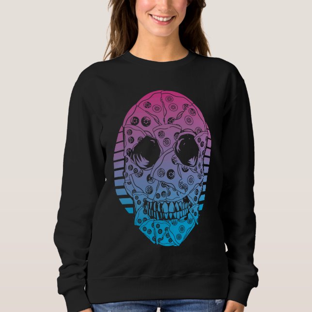 Sudadera pizza estética Vaporwave (Anverso)