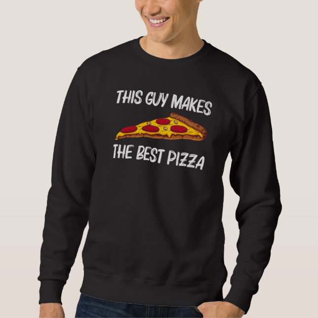 Sudadera Pizza For Men Dad Italian Food Pizza  Pepperoni (Anverso)