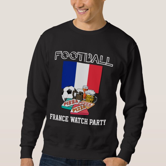Sudadera Pizza FRANCIA DE Cerveza FÚTBOL (Anverso)