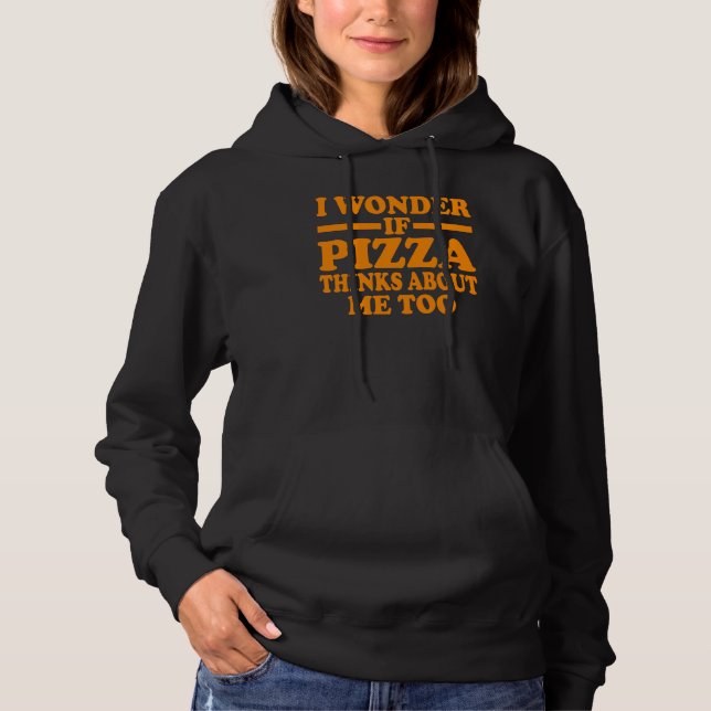 Sudadera Pizza Graciosa Para Hombres Mujeres Niños Comida R (Anverso)
