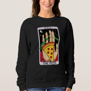 Sudadera Pizza Leyendo Tarjeta Tarot Comida Italiana Wifi E