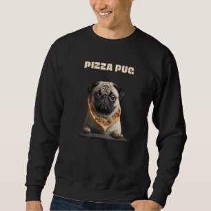 Sudadera Pizza Logrando Pug Único Perro Cuto