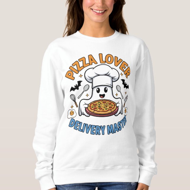 Sudadera Pizza Lover – Delivery Master Ghost Chef (Anverso)