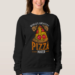 Sudadera Pizza Maker Baker el mejor panadero de pizza del m