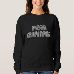 Sudadera Pizza Marinara Food Retro de los años 70