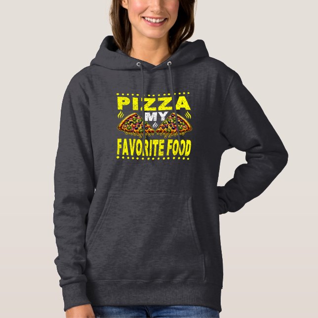Sudadera pizza mi comida favorita (Anverso)