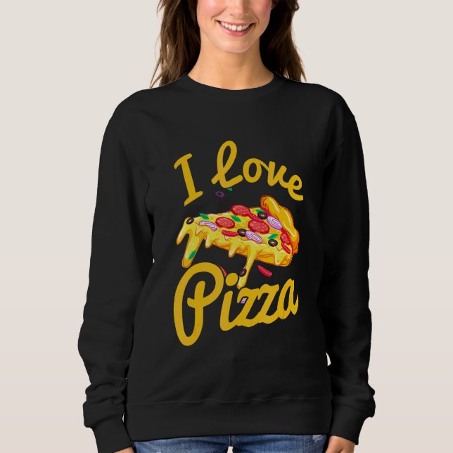 Sudadera Pizza Mozarella Sauce Italiano 4 (Anverso)