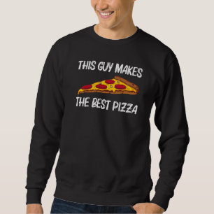 Sudadera Pizza Para Hombres Papá Comida Italiana Pizza Pepp