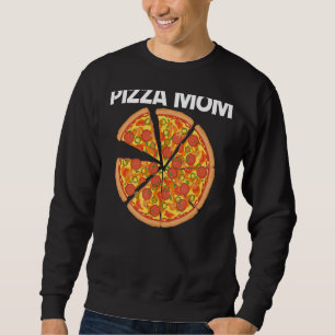Sudadera Pizza Para Mamá Madre Pizza Italiana Slice Aliment