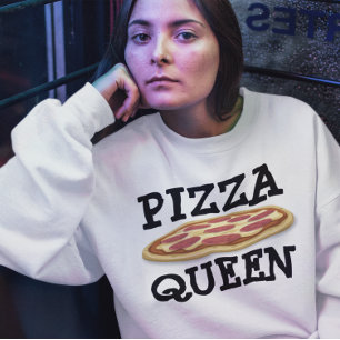 Sudadera PIZZA QUEEN LADIES FUNNY T-shirts