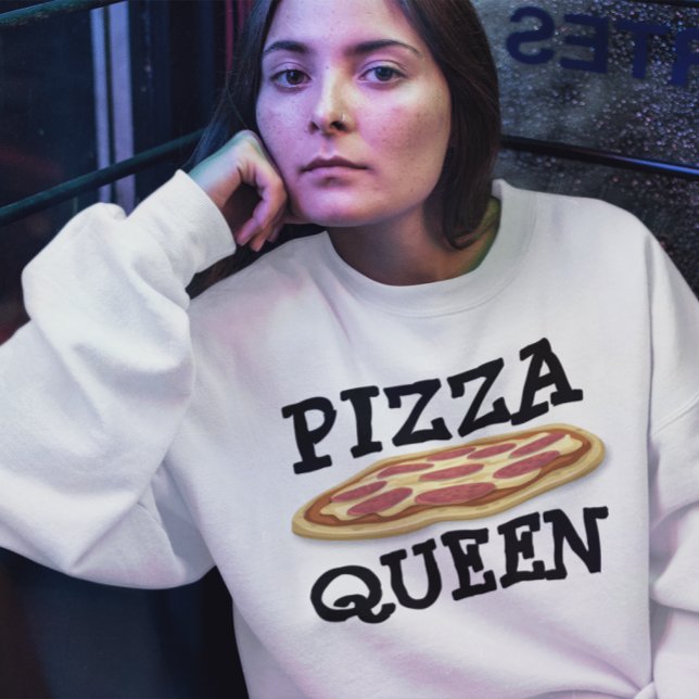 Sudadera PIZZA QUEEN LADIES FUNNY T-shirts (Subido por el creador)
