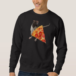 Sudadera Pizza Rats Graciosa Pizza y Corta Ladrón Ratón Que