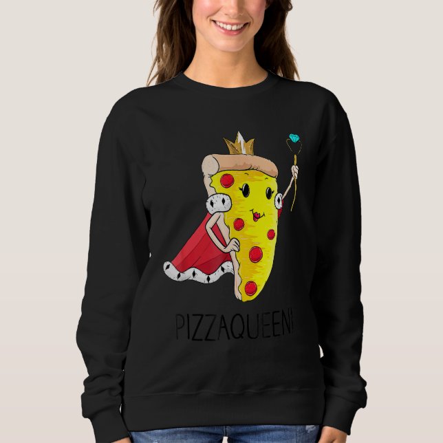 Sudadera Pizza Reina Tee Pepperoni Pizza Slice Reina (Anverso)