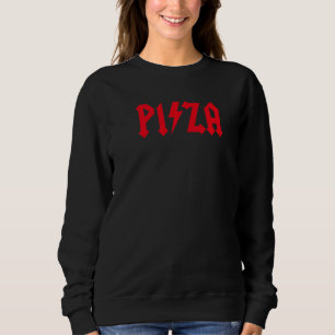 Sudadera Pizza Rocks Funny Rock Music Pizzeria Hard Rock He