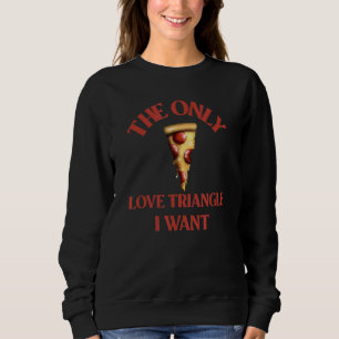 Sudadera Pizza Slice Triángulo Amor Sarcástico Hombres Vint