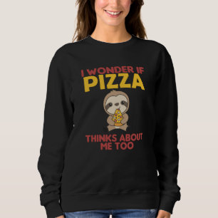 Sudadera Pizza Sloth Pizza Lover Diciendo Divertido