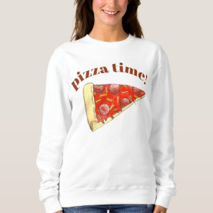 Sudadera Pizza Time Pepperoni Queso Nueva York Slice Foodie