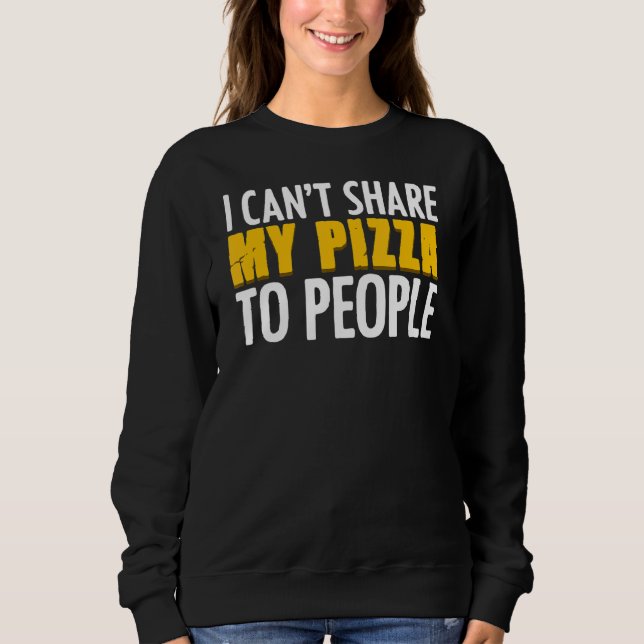 Sudadera Pizzaholic Para Los Aficionados A La Comida Cheesy (Anverso)
