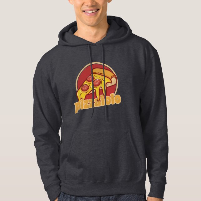 Sudadera pizzaiolo ilustracion de pastelería de regalo de p (Anverso)