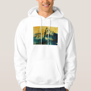 Sudadera Placa de calle verde y amarilla