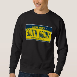 Sudadera Placa de licencia del barrio del sur del Bronx en