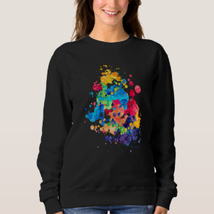 Sudadera Placa de pintura con spray para profesores de arte