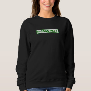 Sudadera placa de registro de automóvil de Palestina - no e
