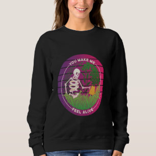 Sudadera Plan de agua humorística en Skeleton Gardening