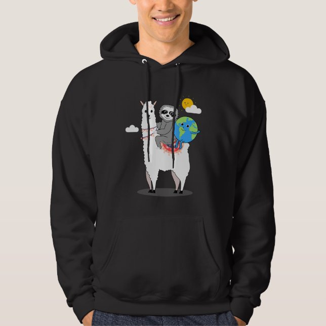 Sudadera Plan de diversión de la idea del planeta del Día d (Anverso)