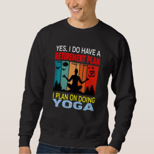 Sudadera Plan de jubilación con eslogan de puesta de sol re