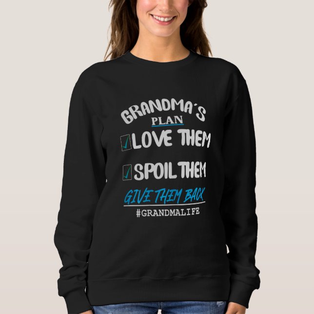 Sudadera Plan de la abuela   Ámalos Mímalos Da  (Anverso)