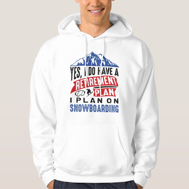 Sudadera Plan de retiro Snowboard (Anverso)
