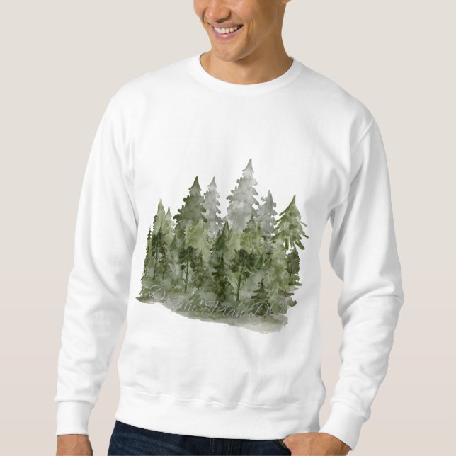 Sudadera Plan de Sueños Hacer Bosque Acuarela (Anverso)