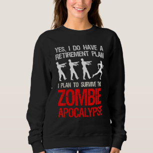 Sudadera Planeo Sobrevivir Al Zombie Apocalipsis Runner