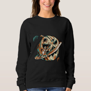Sudadera Planeta de Calabaza Halloween Espacio