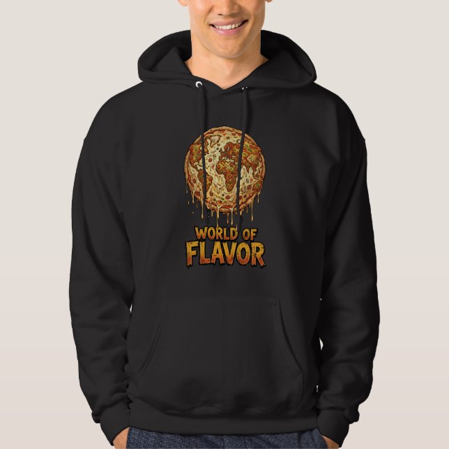 Sudadera Planeta de Sobrepeso de Pizza (Anverso)