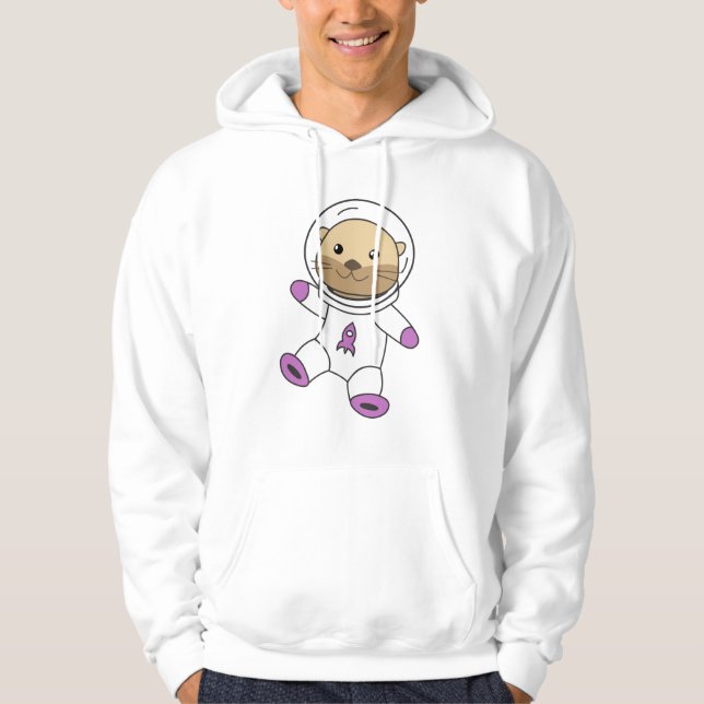Sudadera Planeta espacial Astronauta Otter (Anverso)