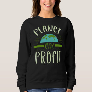 Sudadera Planeta sobre naturaleza lucrativa Tierra ambienta