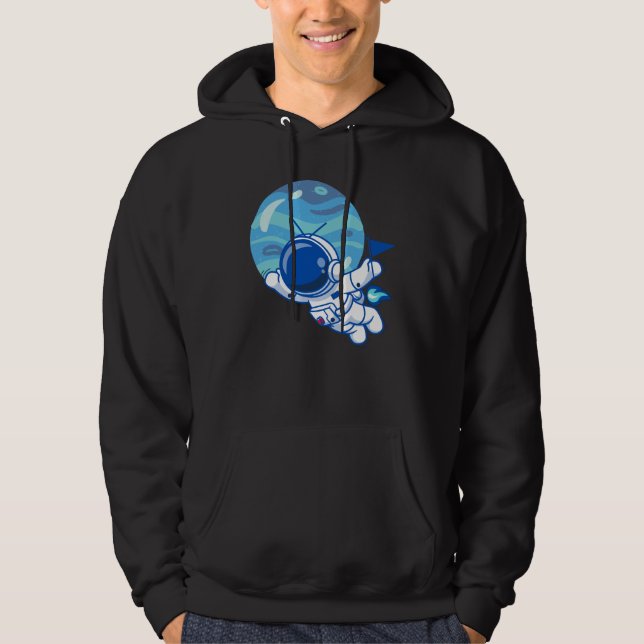 Sudadera Planeta Y Bandera Astronautas (Anverso)