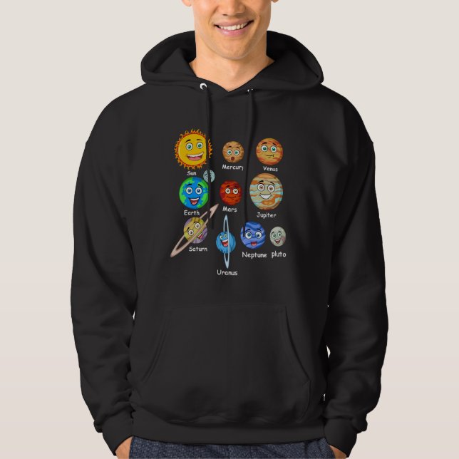 Sudadera Planetas del sistema solar (Anverso)