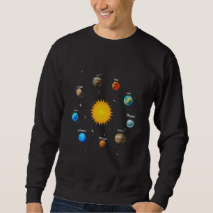 Sudadera Planetas del Sistema Solar Astrología y Ciencia Es