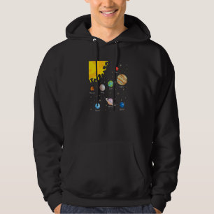 Sudadera Planetas del Sistema Solar Ciencia Espacio Astrolo
