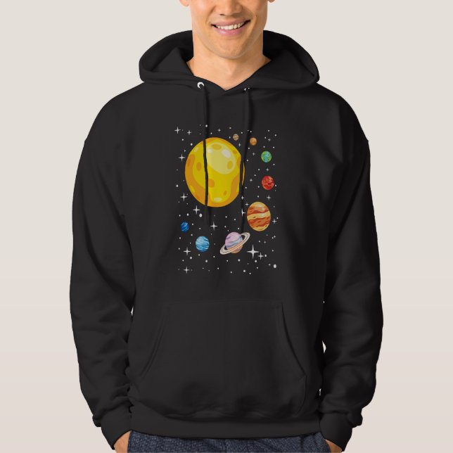 Sudadera Planetas Sistema Solar Planetario Astronomía Astro (Anverso)