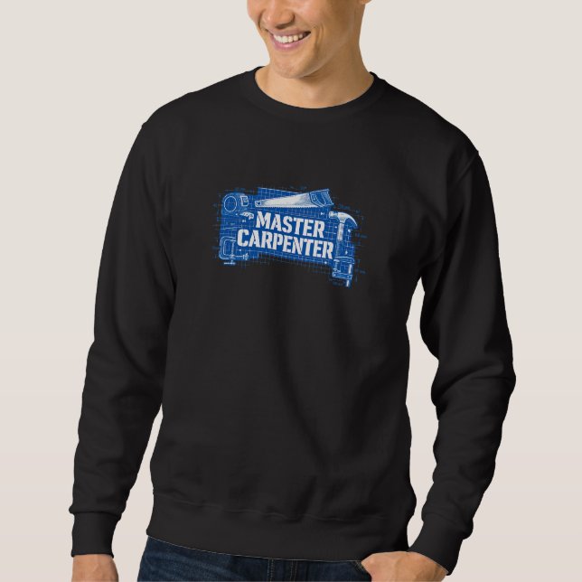 Sudadera Plano de Carpintero Maestro Técnico (Anverso)
