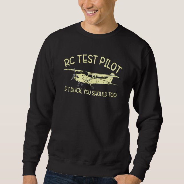 Sudadera Plano De Modelo Rc Controlado Remoto Gracioso Del  (Anverso)