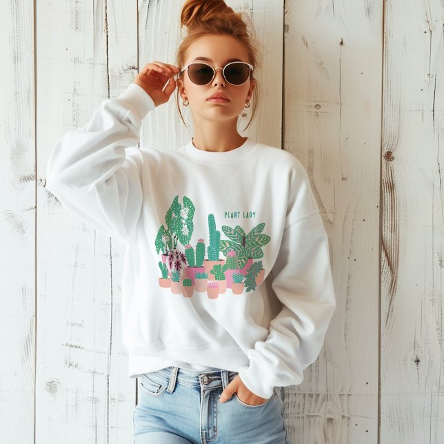 Sudadera Plant Lady Houseplants (Subido por el creador)