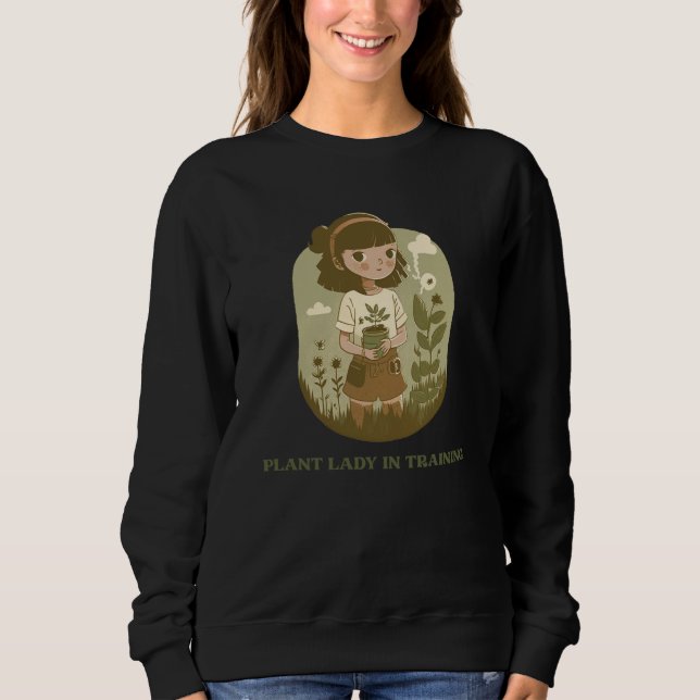 Sudadera Plant Lady in Training Minimalist (Anverso)